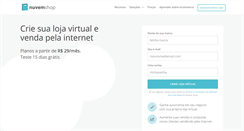 Desktop Screenshot of nuvemshop.com.br